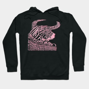 Pink Minotaur Hoodie